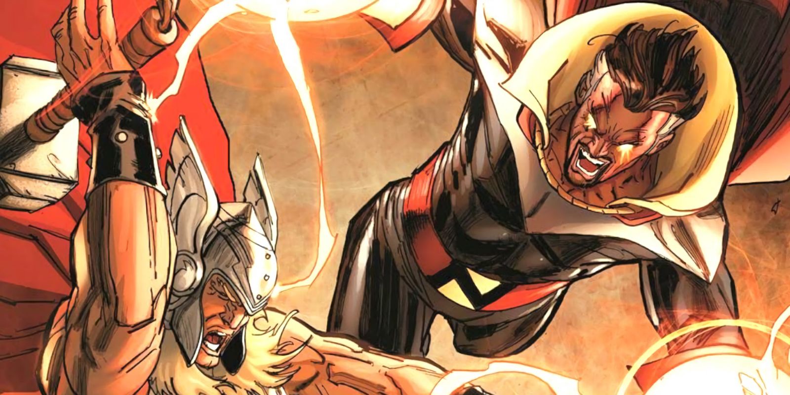 Count Nefaria and Thor in Marvel Comics