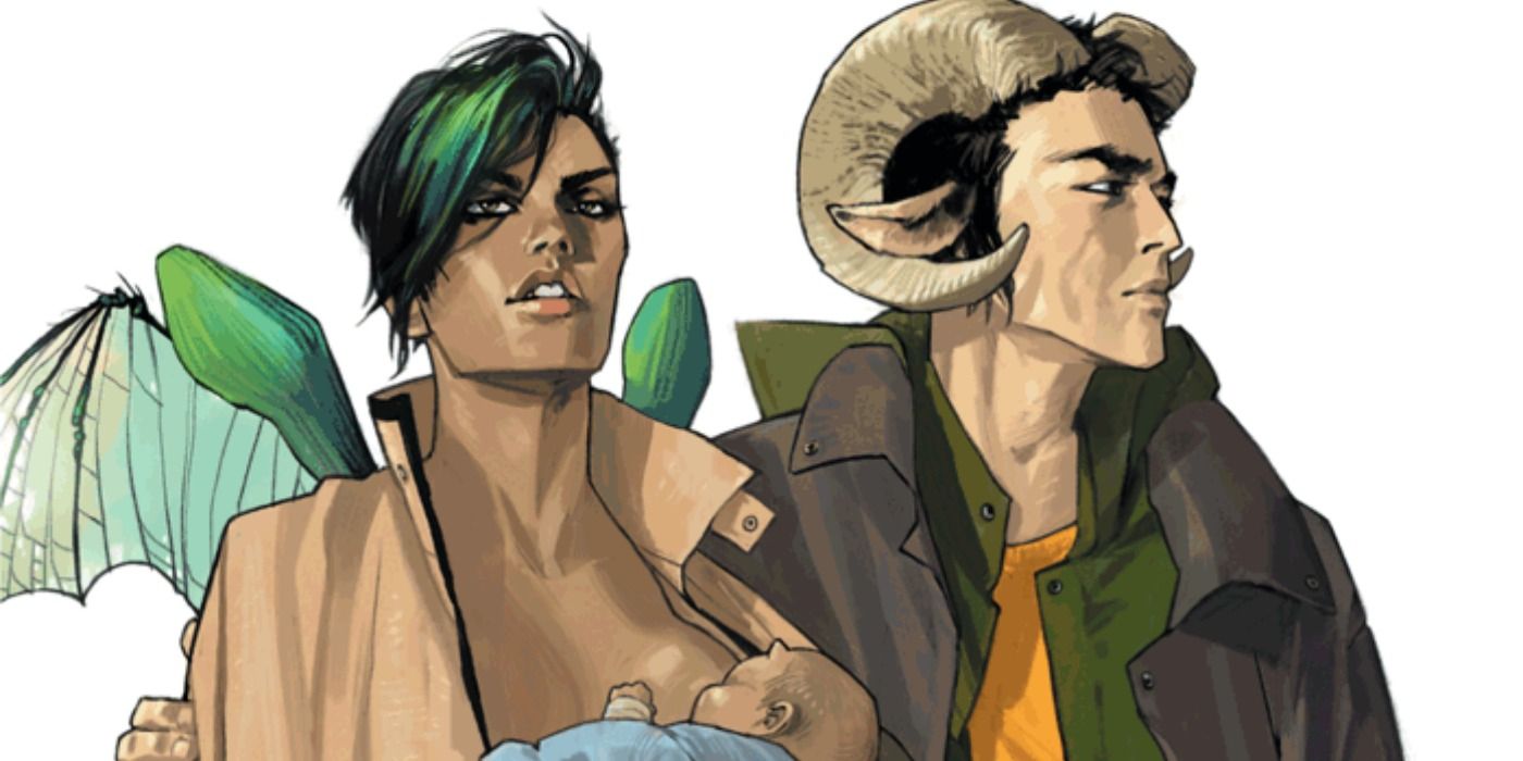 Cover of Saga #1 by Image Comics.