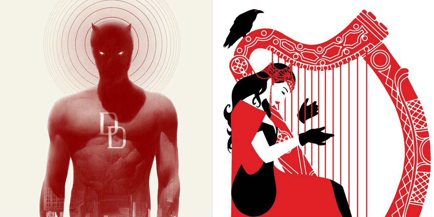 Daredevil and Scarlet Witch Posters by Mondo