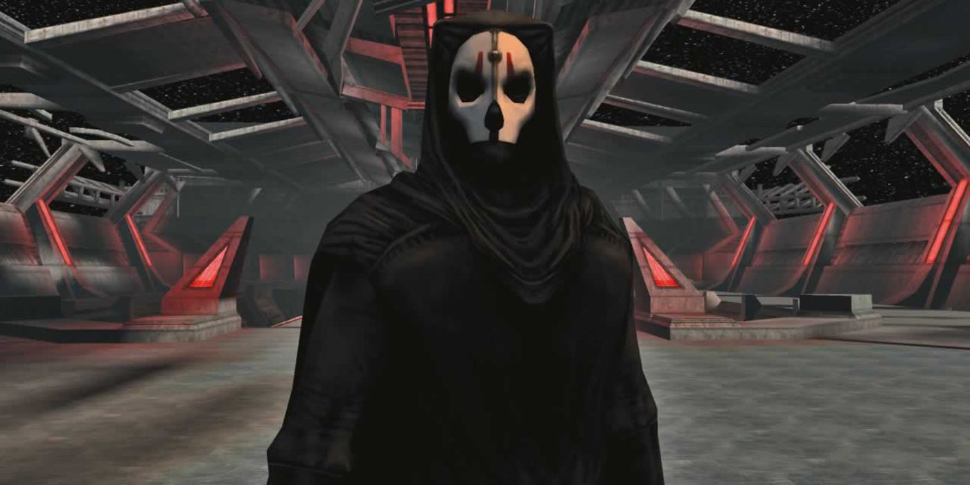 Darth Nihilus talking with the player in Knights Of The Old Republic II 