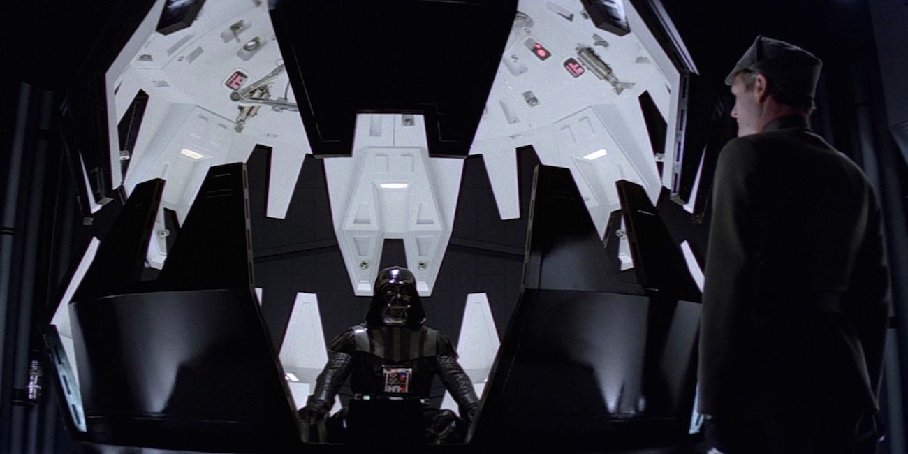 Vader sits in his Meditation Chamber in Star Wars