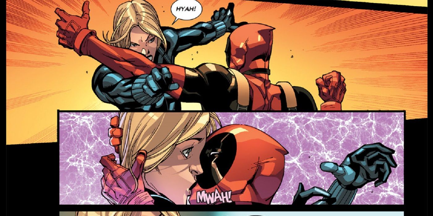 Deadpool seduces Black Widow