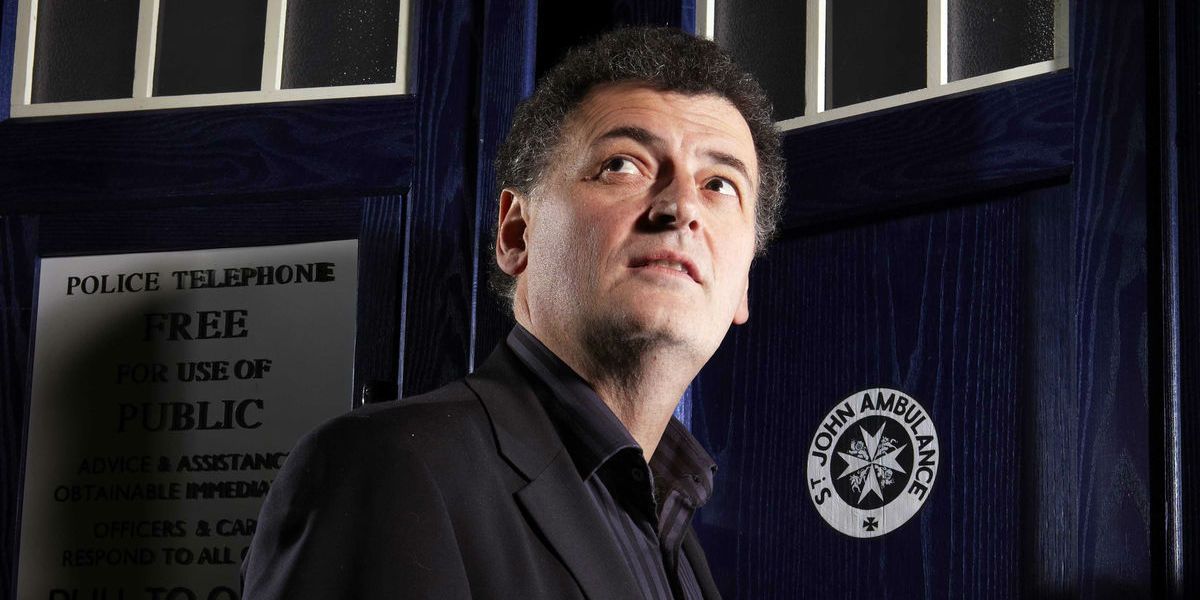 Doctor Who - Steven Moffat with TARDIS