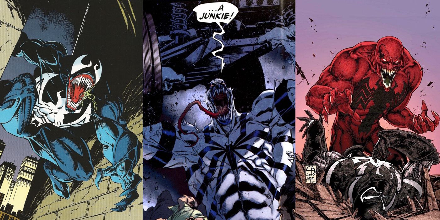 Eddie Brock as Classic Venom, Anti-Venom, and Toxin