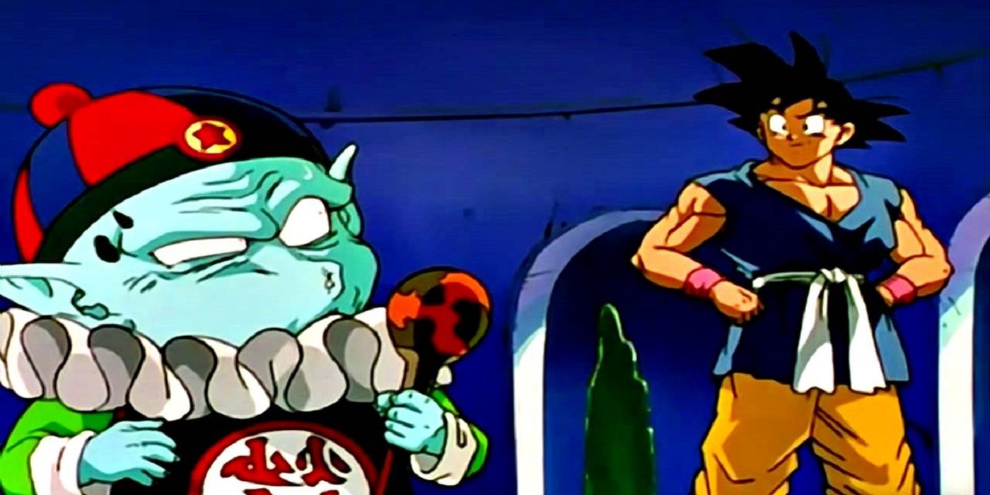 Emperor Pilaf runs into Goku in Dragon Ball GT