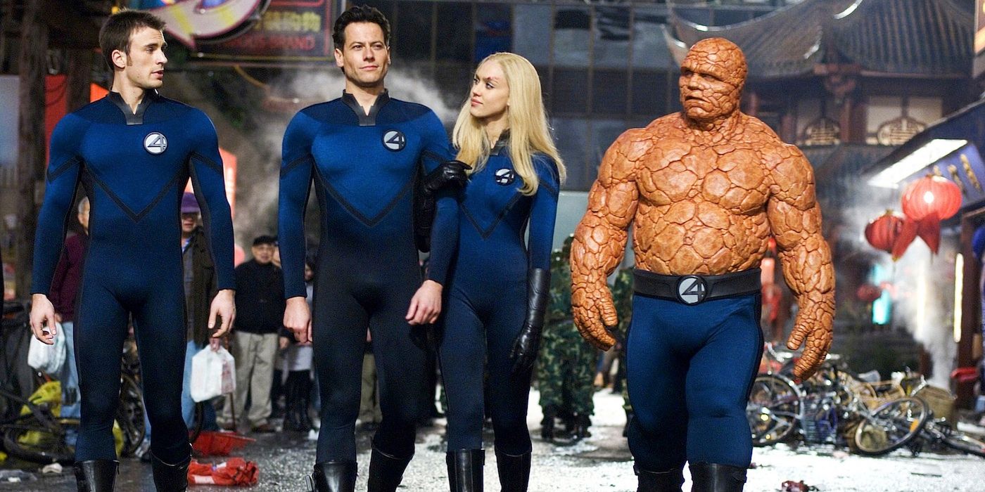 The Fantastic Four together in Rise Of The Silver Surfer 