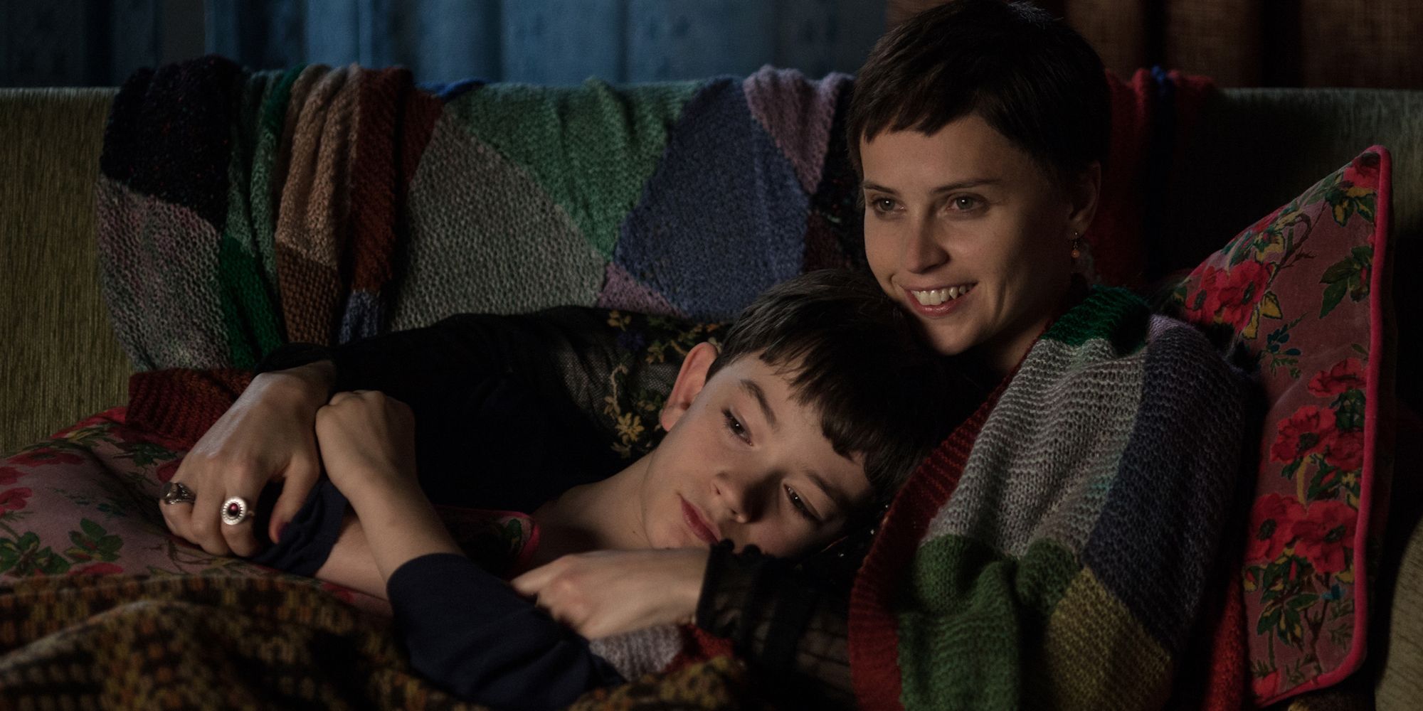 Felicity Jones as Lizzie O'Malley in A Monster Calls