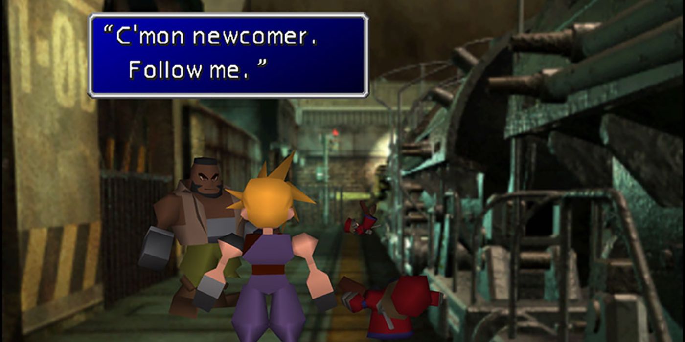 Final Fantasy VII Screenshot Cloud Meets Barrett