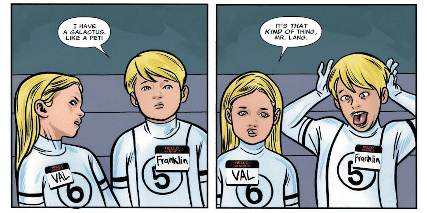 Franklin and Valeria Richards, the Kids of the Fantastic Four from Marvel Comics