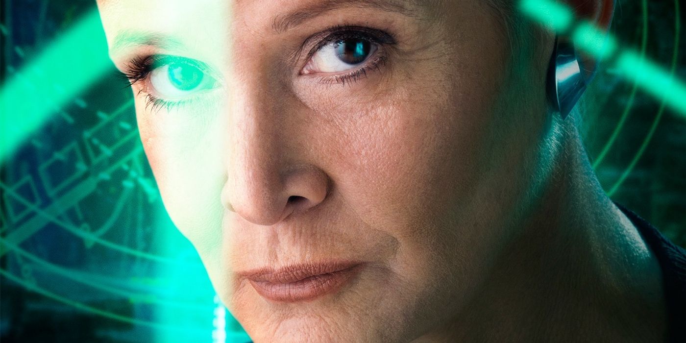 General Leia Star Wars Force Awakens cropped poster