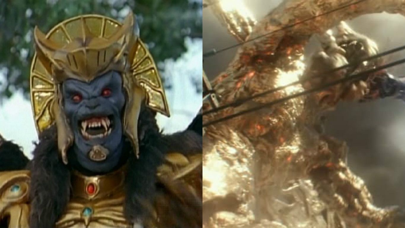 Goldar Power Rangers movie and TV comparison