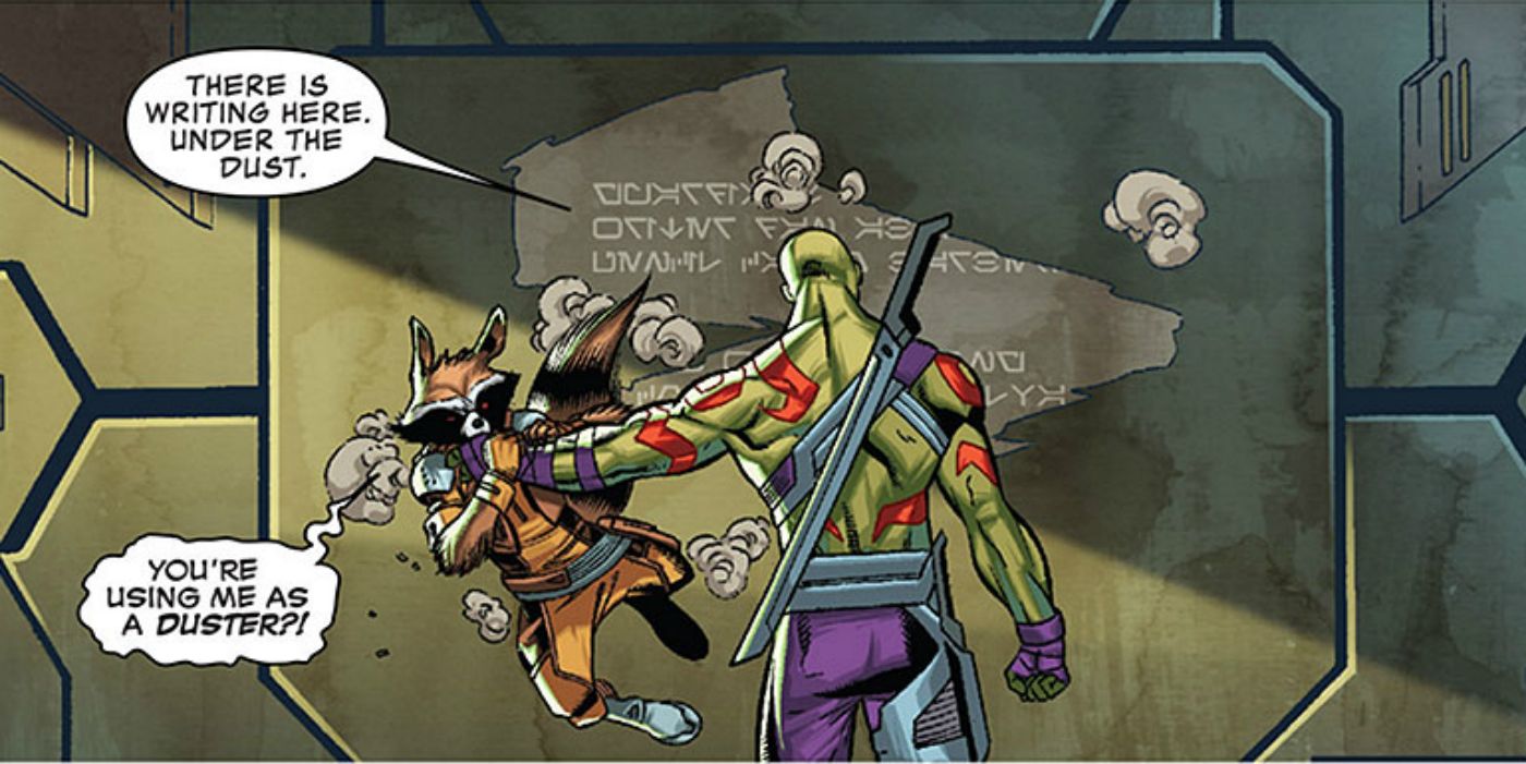 Rocket Raccoon and Drax in Guardians of Infinity Star Wars Crossover 