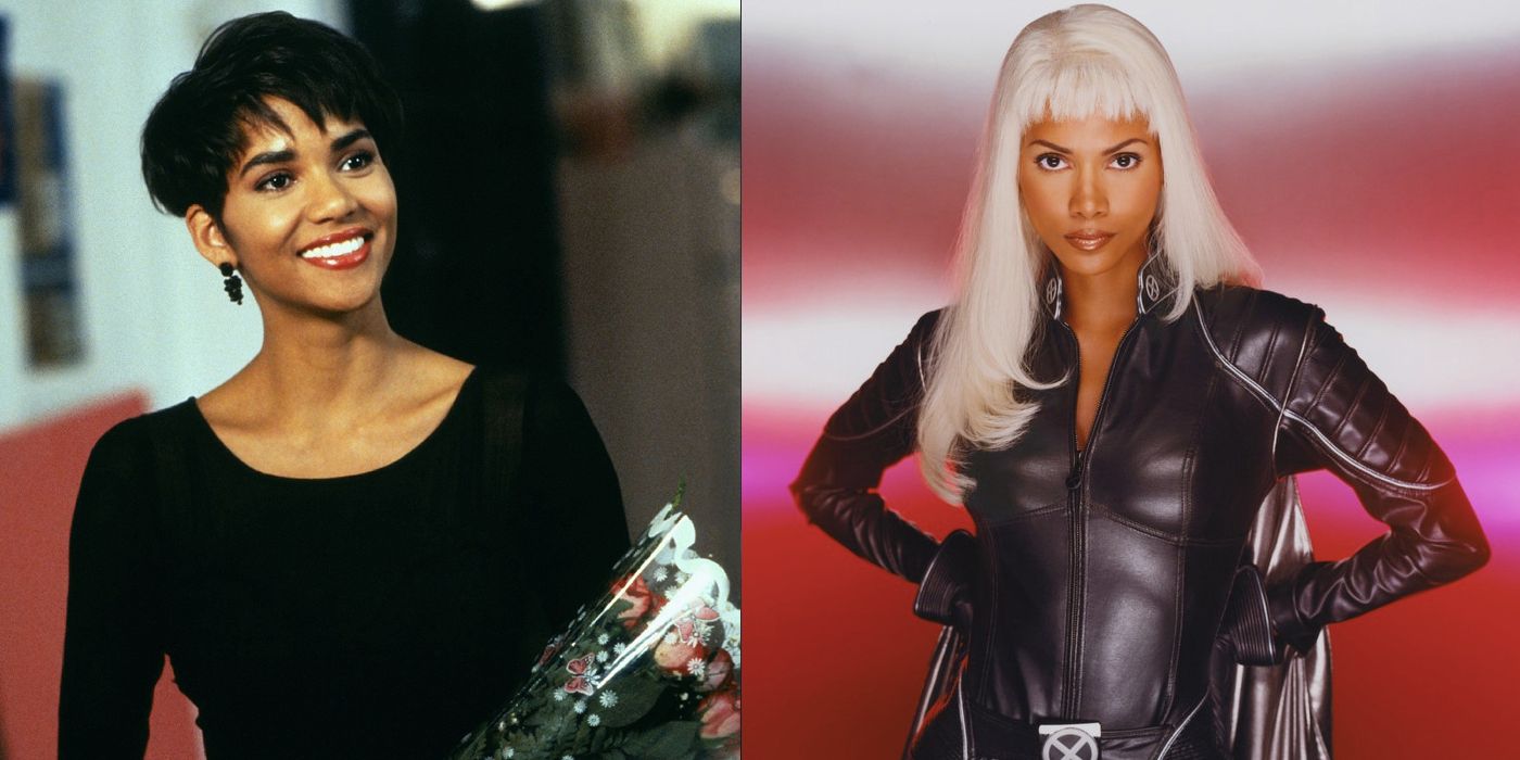 Halle Berry as a Young Actor in Boomerang and as Storm in X-Men