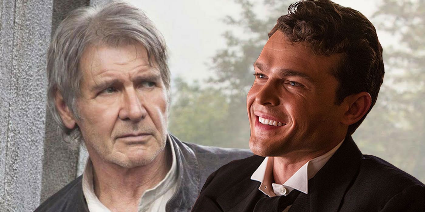 Han Solo - Harrison Ford and Alden Ehrenreich