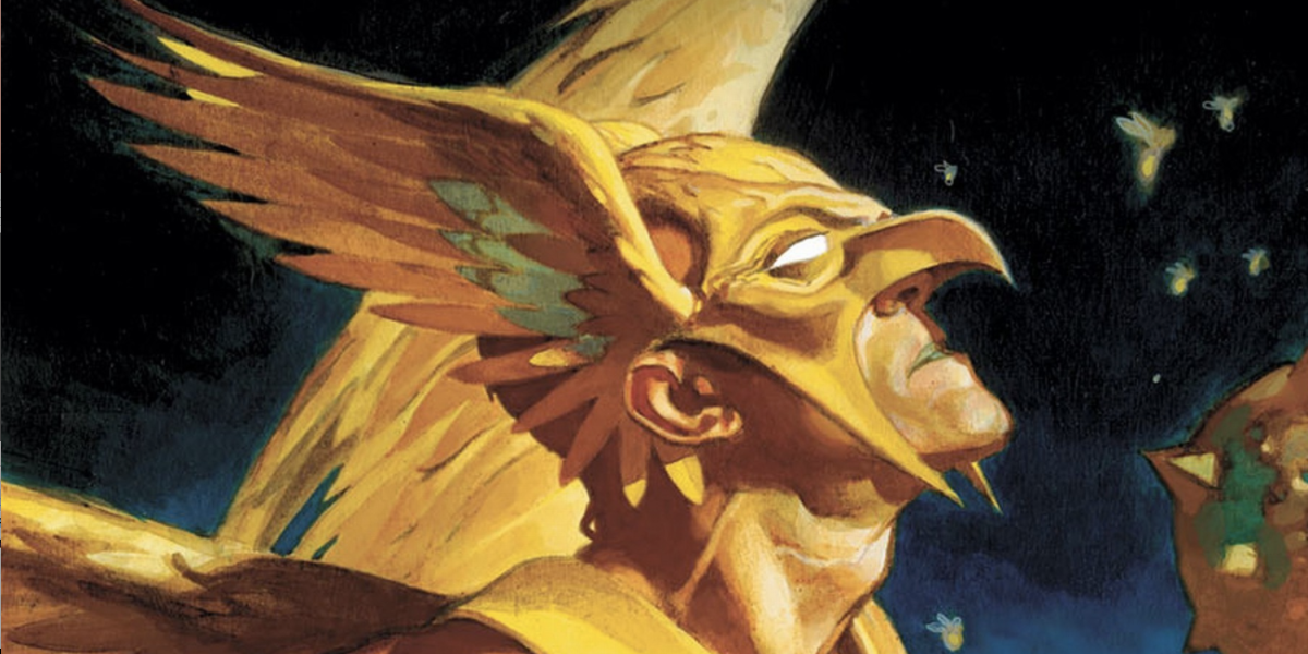 Hawkman's golden helmet