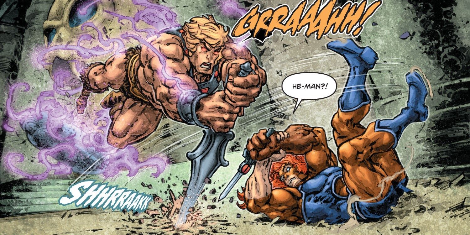 He-Man Lion-O Sword Fight Comic