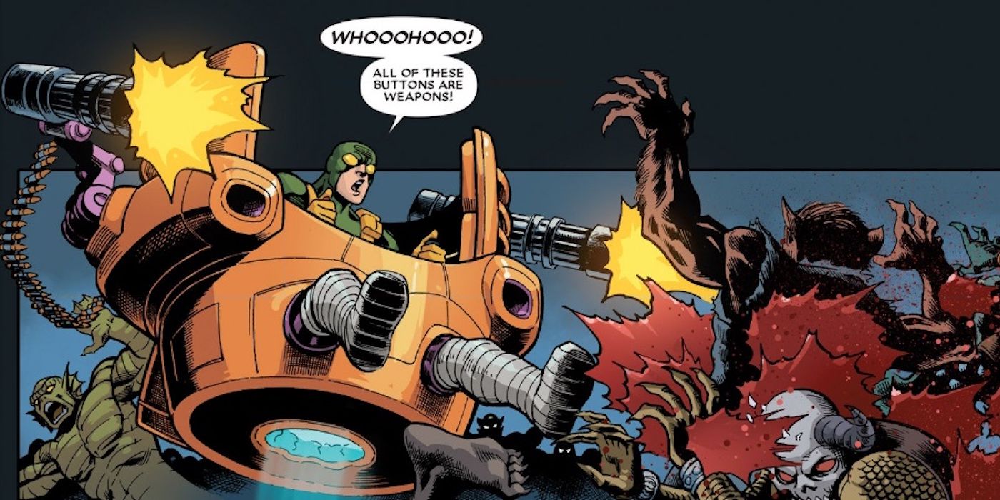 Hydra Bob in MODOKs Doomsday Chair in Deadpool Comic