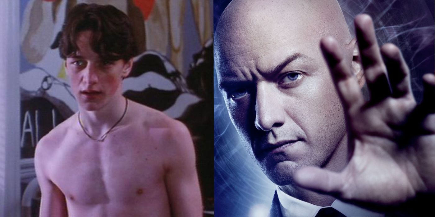 James McAvoy then and Now as Professor Xavier