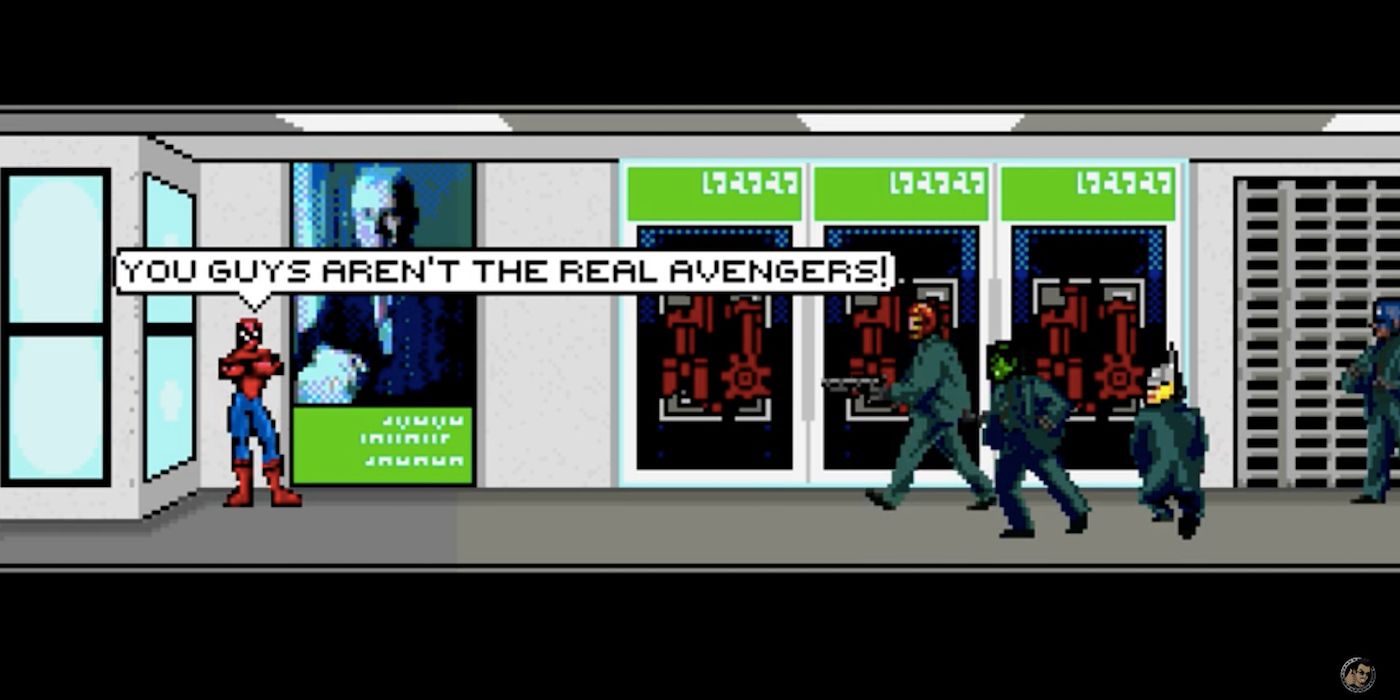 JoBlo 8-bit Spider-Man Homecoming Trailer with Spidey and the Avengers Bank Robbers