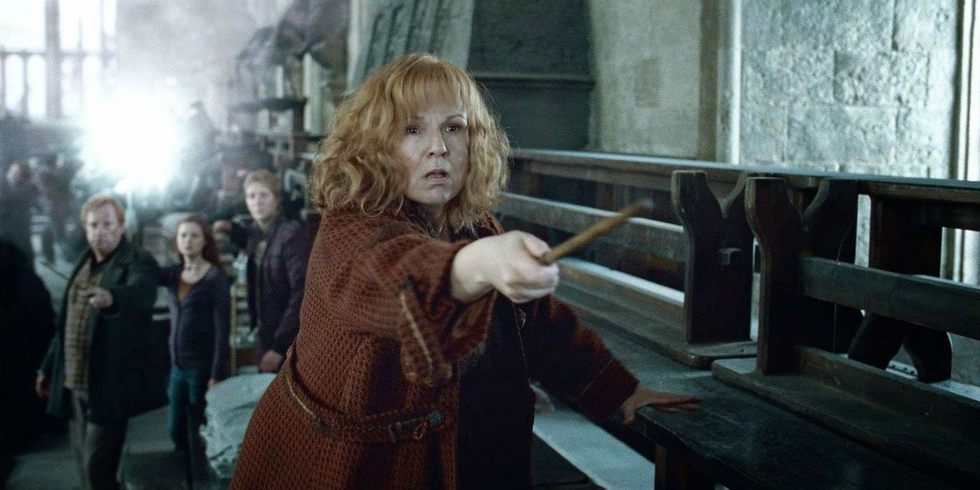 Julie Walters as Molly Weasley in Harry Potter and the Deathly Hallows