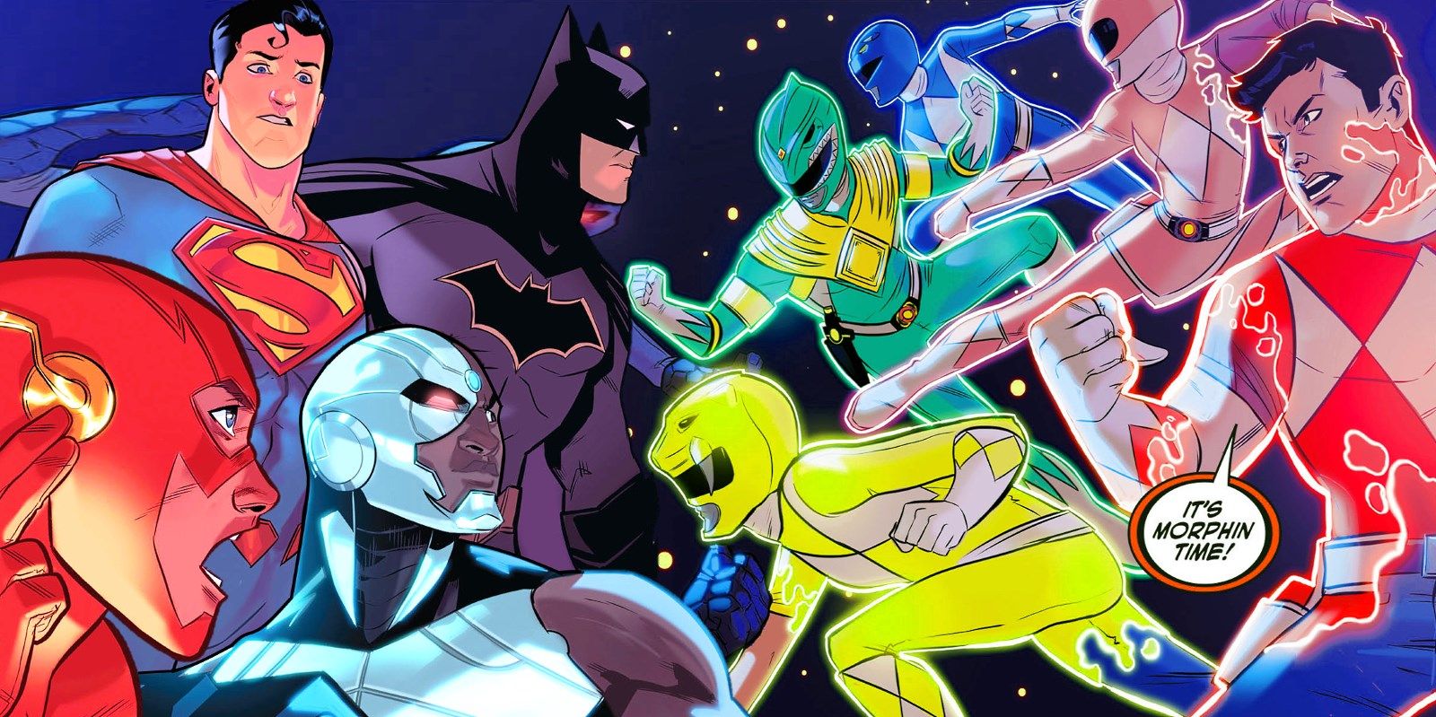 Justice League Power Rangers DC Comic