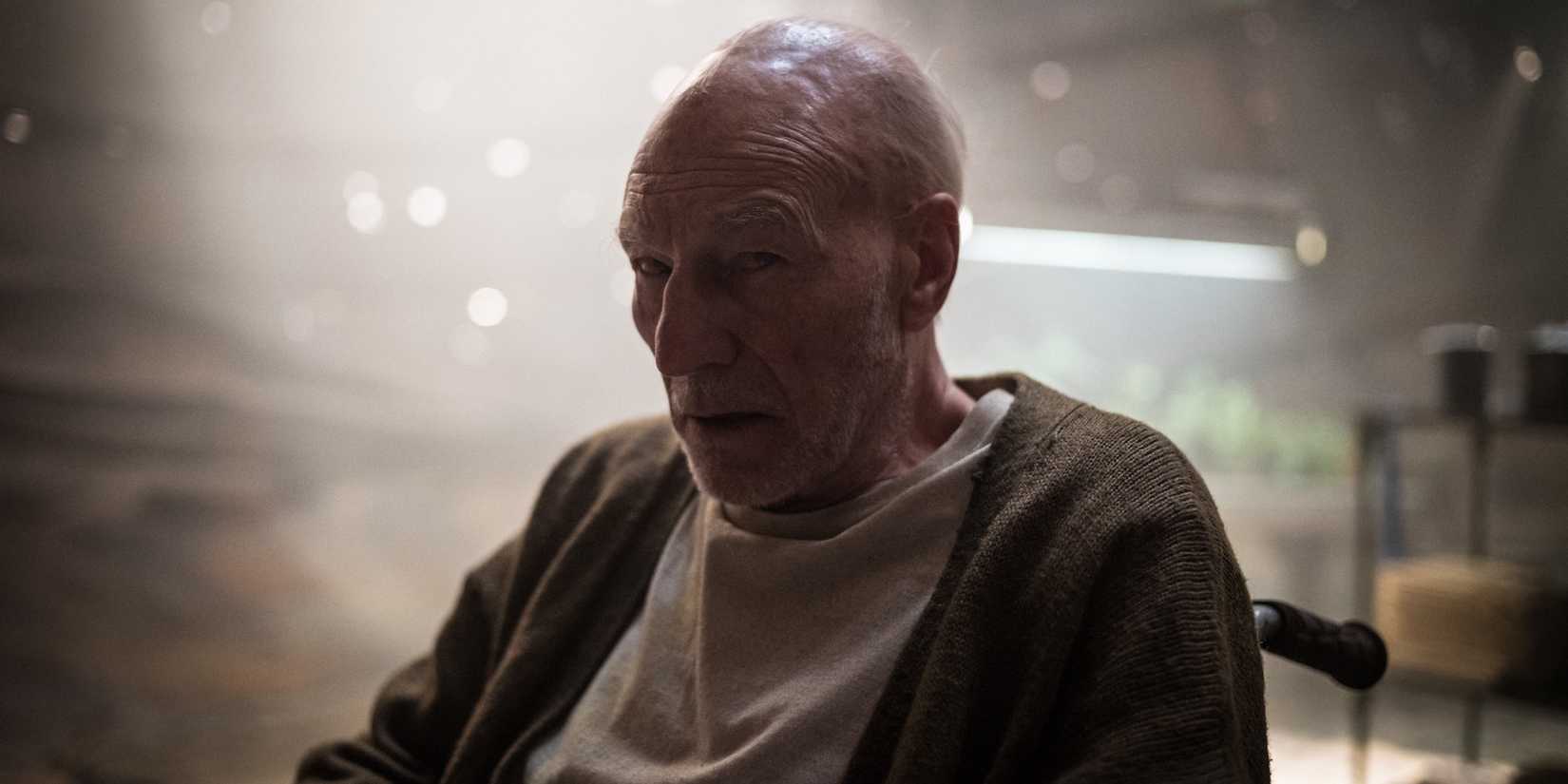 Patrick Stewart's Charles Xavier in his watertower hide-away in Logan