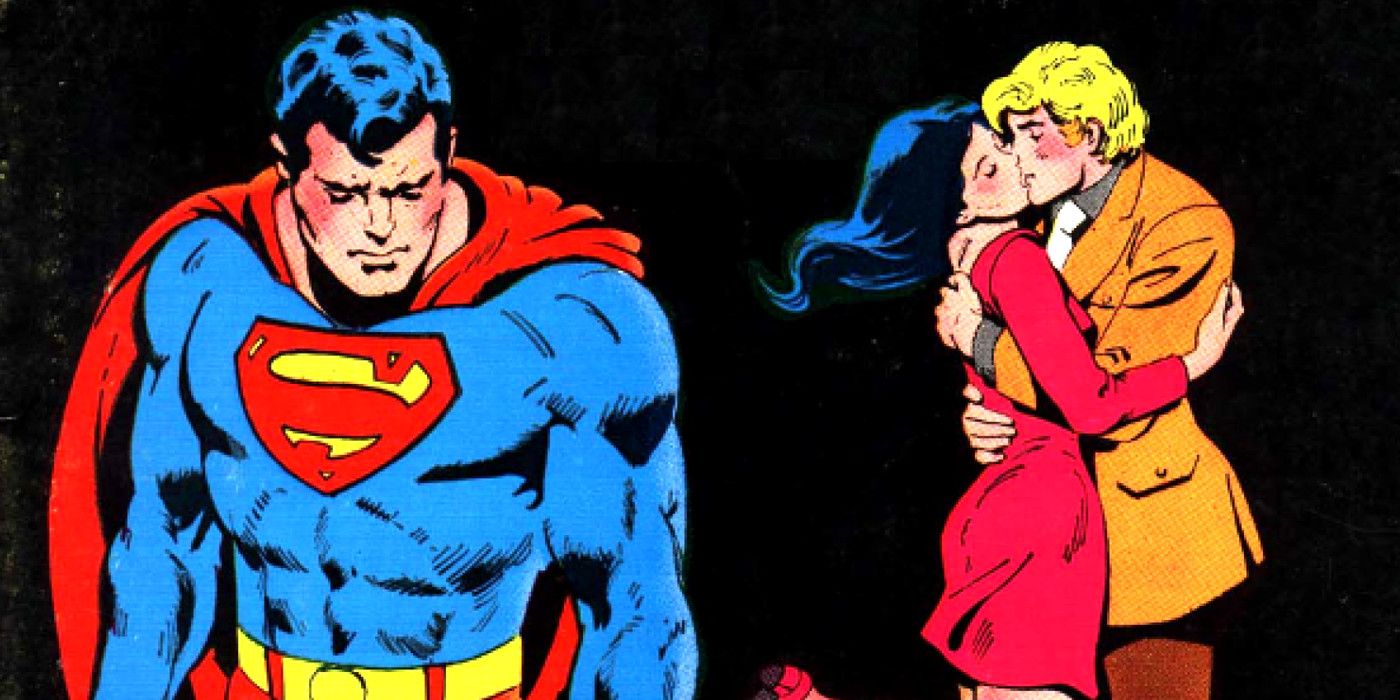 Sueprman sees Lois Lane with another man in DC Comics