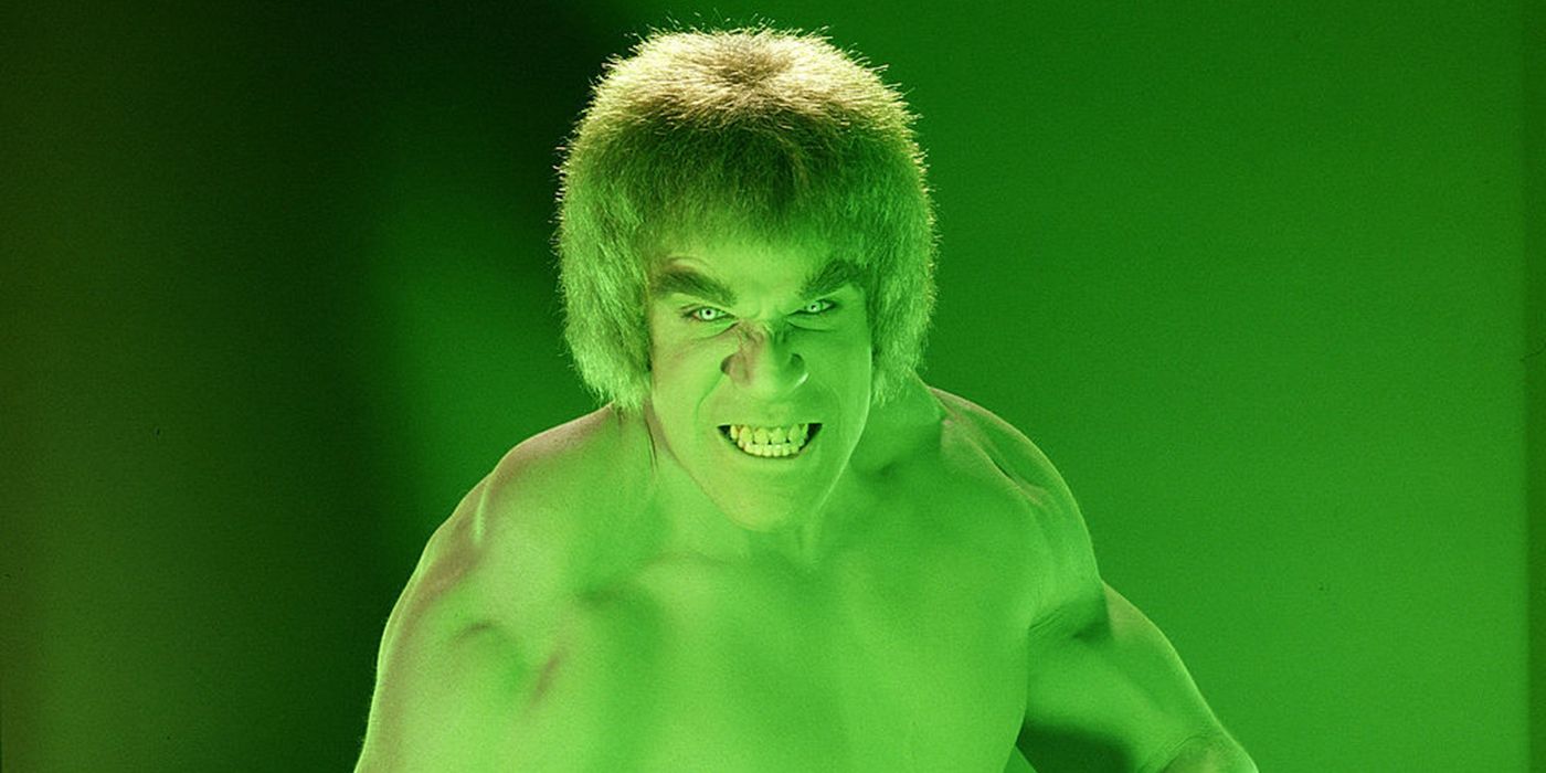 Lou Ferrigno as the Hulk in a promo image from the 1978 Hulk series.