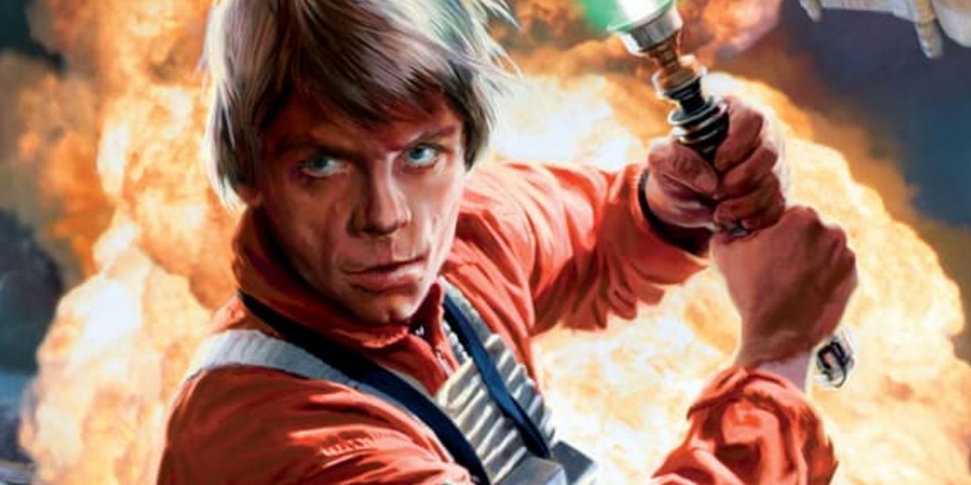Luke Skywalker in Star Wars Explosion