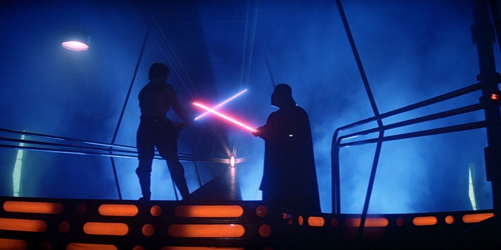Luke vs Vader on Cloud City in Empire Strikes Back