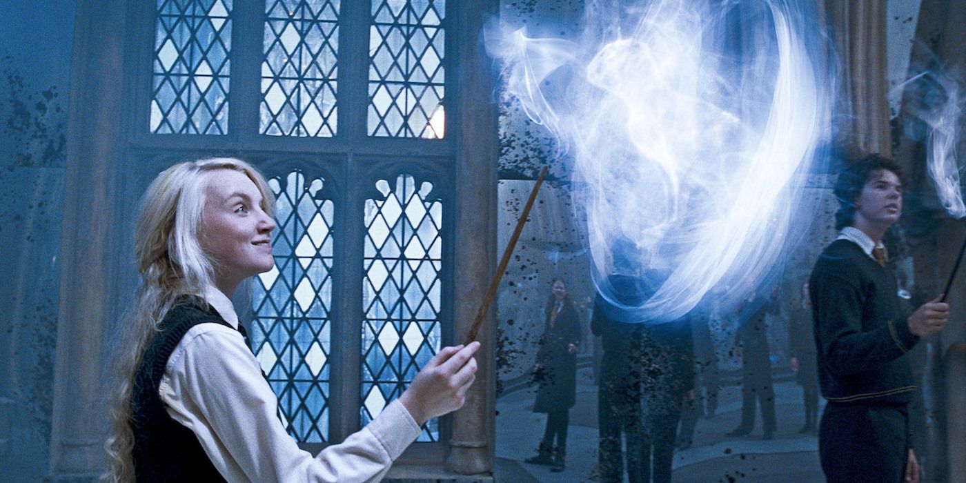 Luna Lovegood Casting A Patronus in the Harry Potter Movies