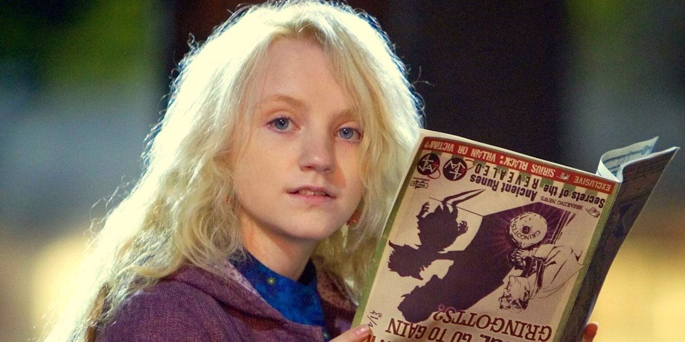 Luna Lovegood Reading the Quibbler from Harry Potter