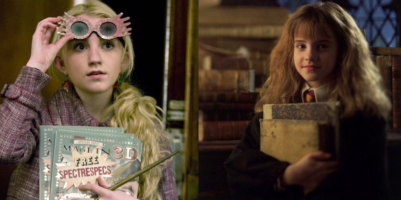 Luna Lovegood and Hermione Granger in the Harry Potter Movies
