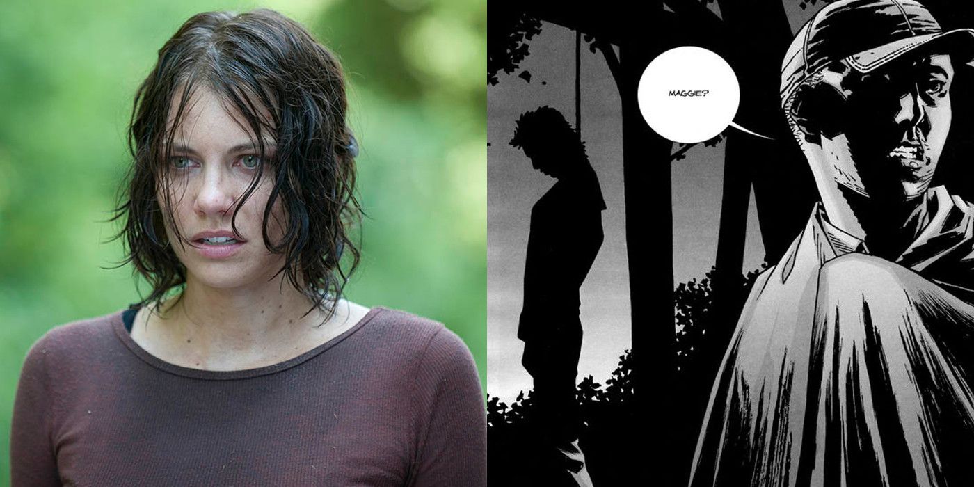Maggie Tries to Hang Herself in the Walking Dead Comics