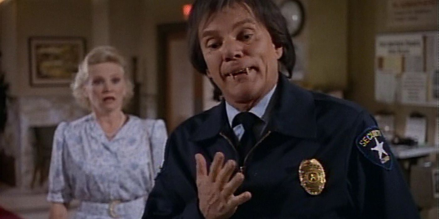 Malcolm McDowell as Donald Longtooth in the Tales from the Crypt episode The Reluctant Vampire
