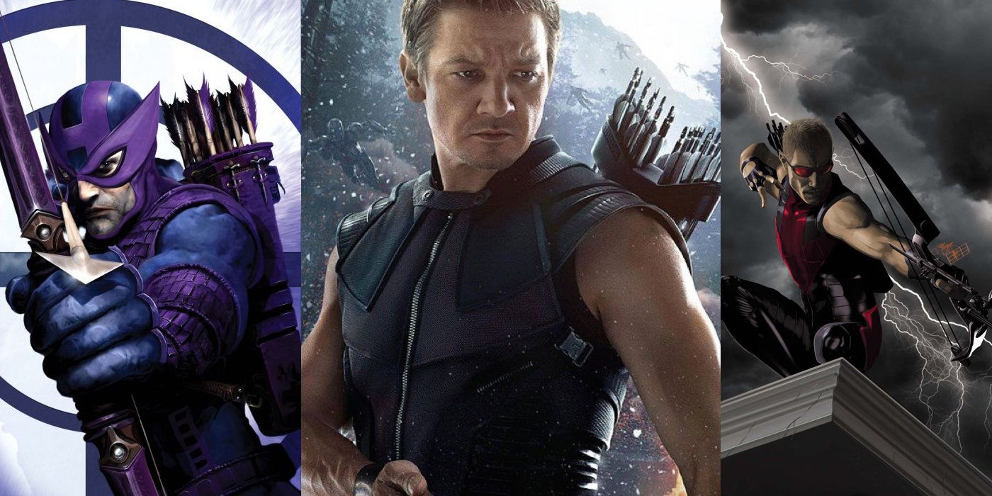Marvel Comics and Ultimates Version of Hawkeye and Jeremy Renner as Clint Barton in Avengers
