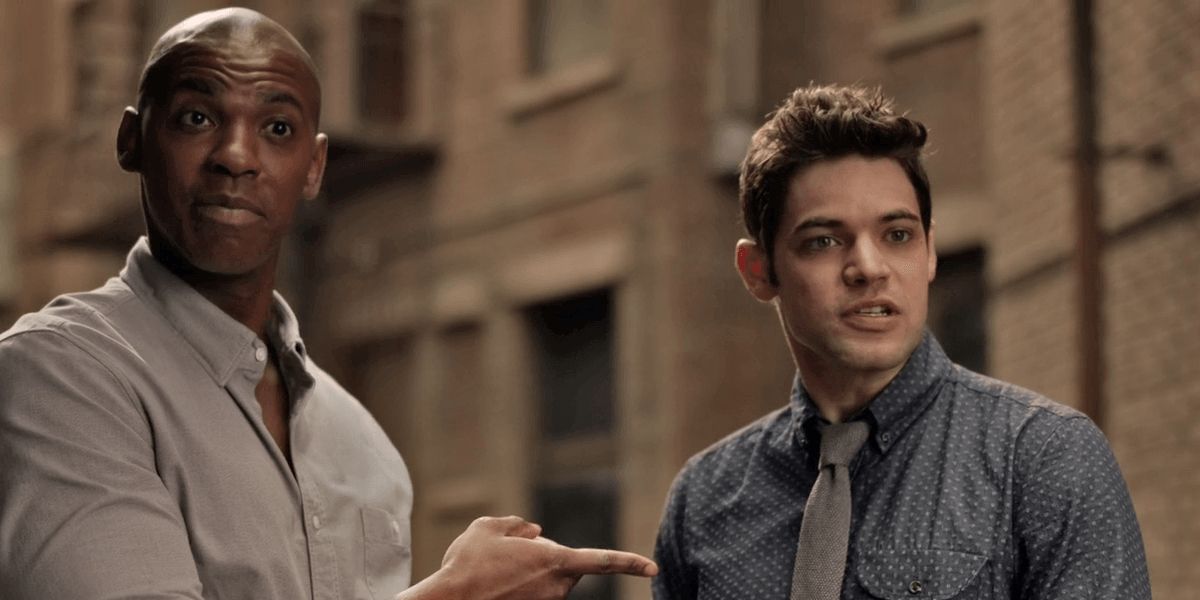 Mehcad Brooks and Jeremy Jordan in Supergirl The CW