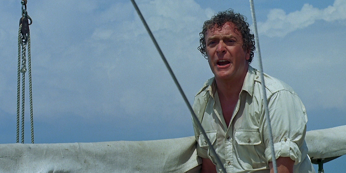 Michael Caine in Jaws 3