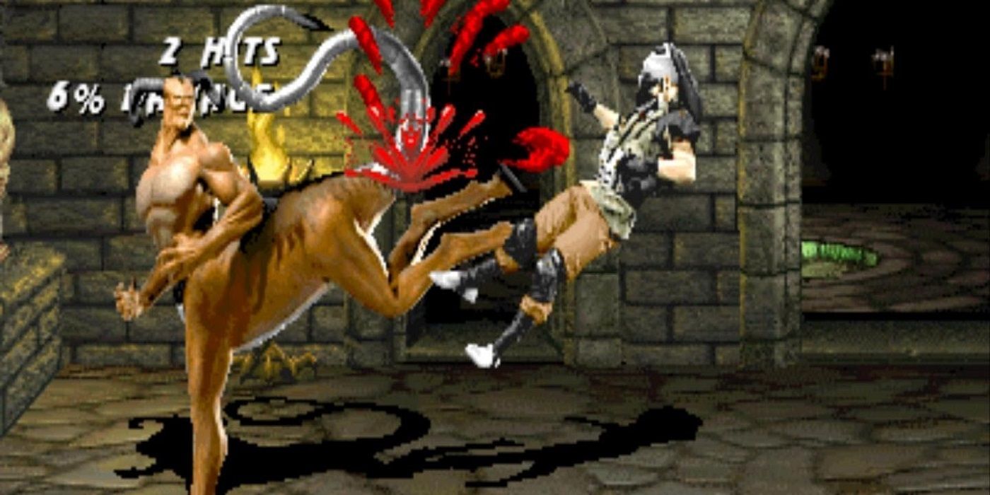 Mortal Kombat 3, Motaro kicking Kabal