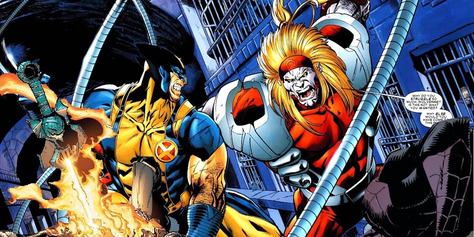 Omega Red Vs Wolverine Supervillains with Superhero Names