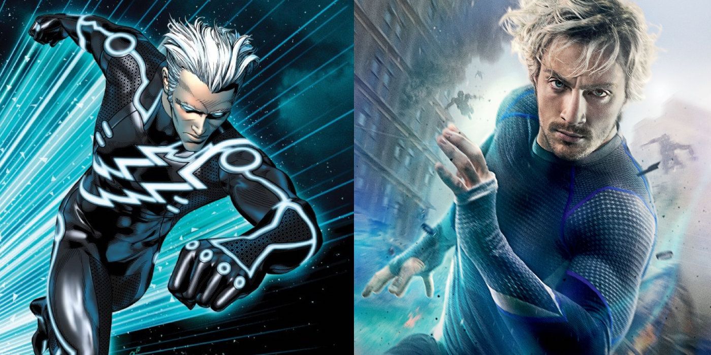 Pietro Maximoff aka Quicksilver in Marvel Comics and Avengers Age of Ultron