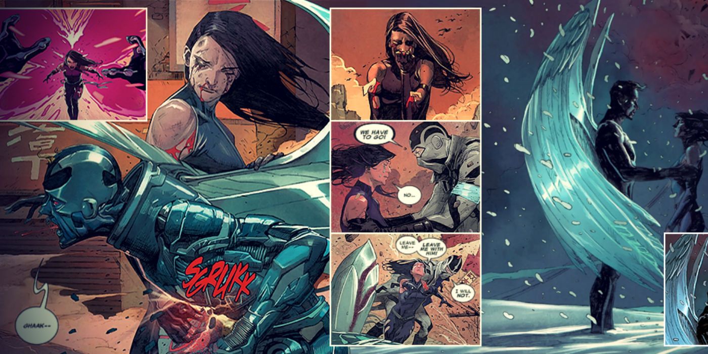 Psylocke kills Archangel in X-men