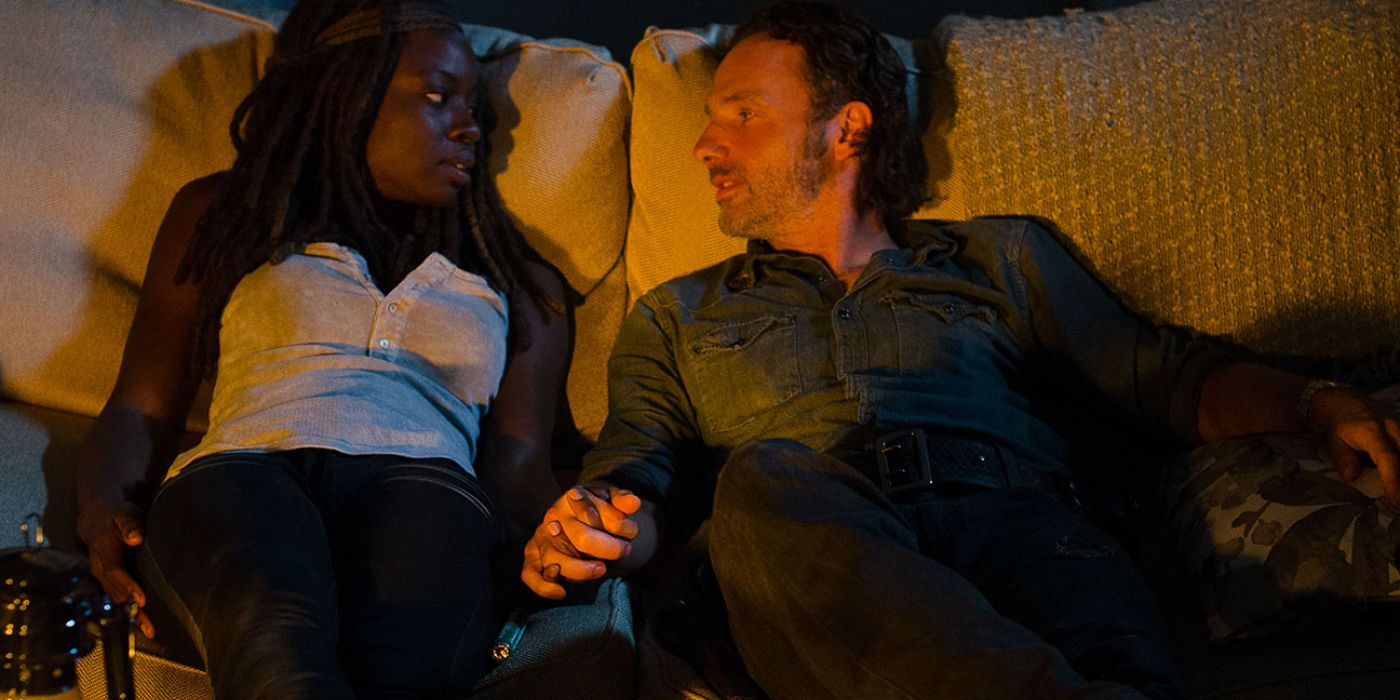Rick and Michonne in The New World