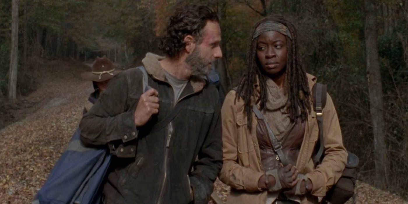 Rick and Michonne together in Walking Dead