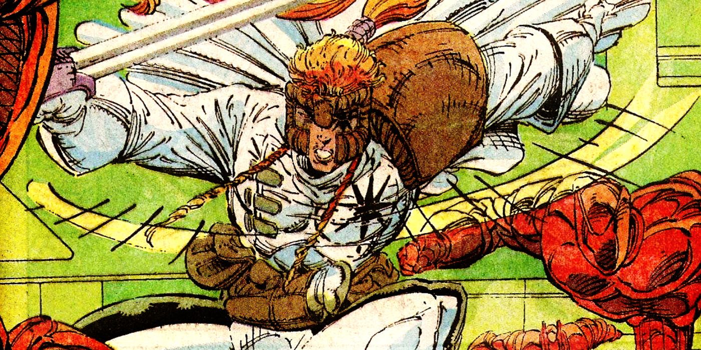 Shatterstar drawn by Rob Liefeld