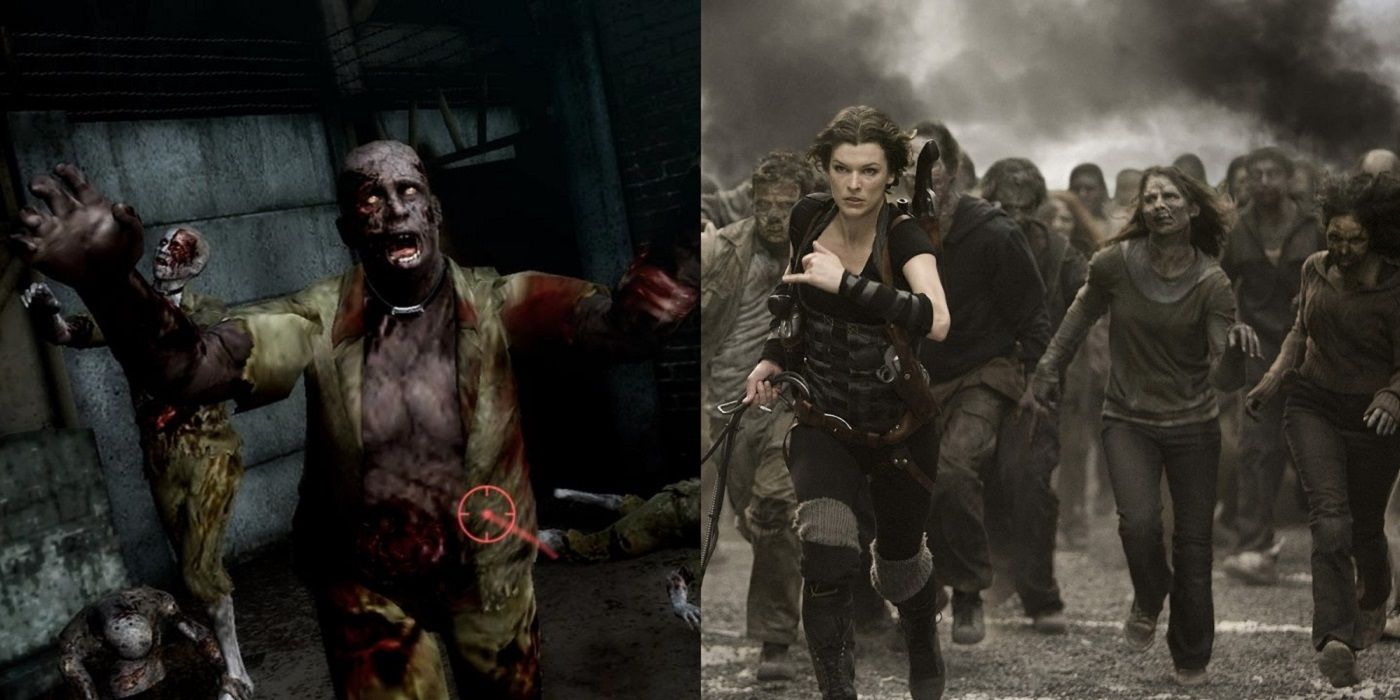 Side By Side Zombies in Resident Evil