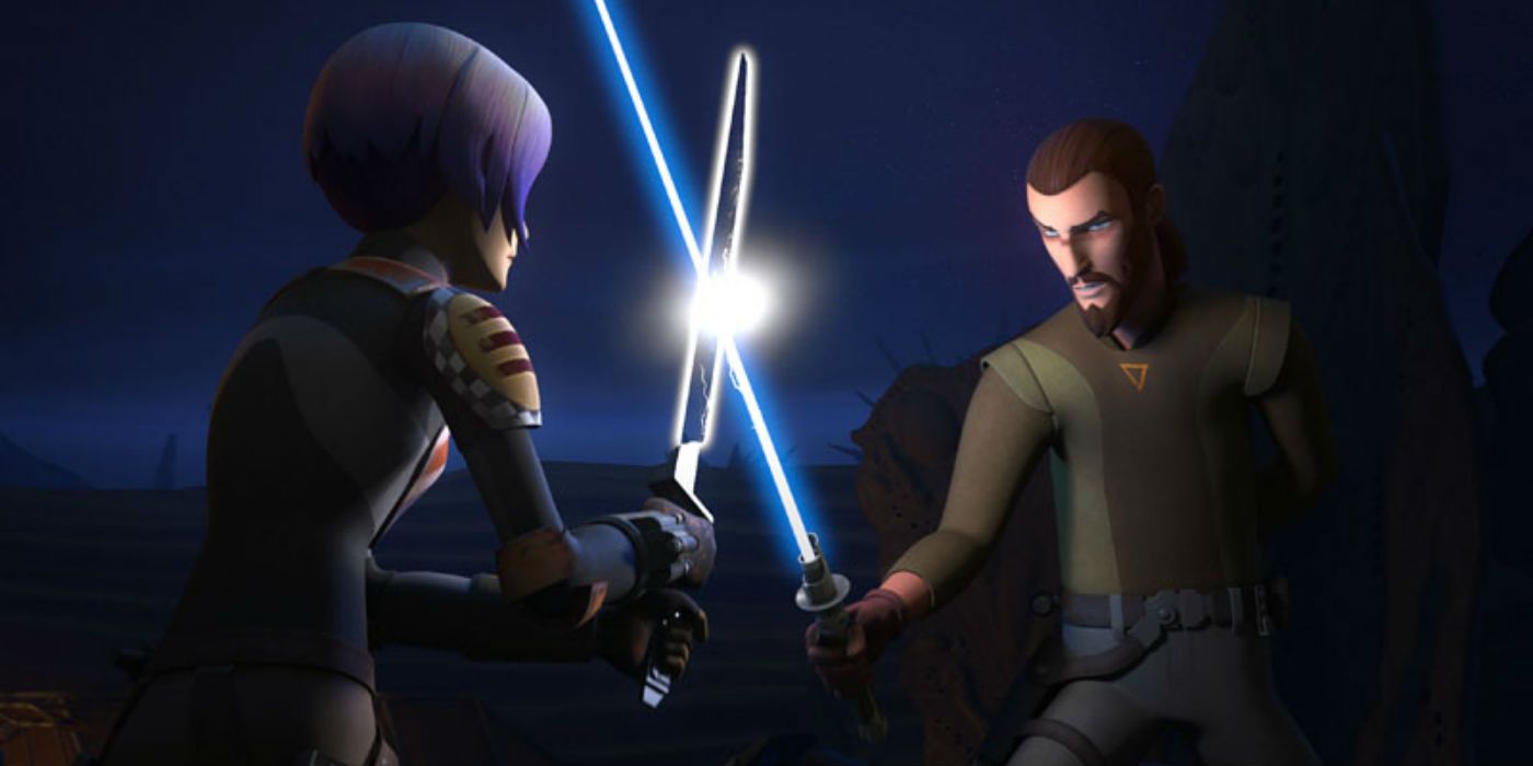 Star Wars Season 3 Trials of the Darksaber Sabine and Kanan