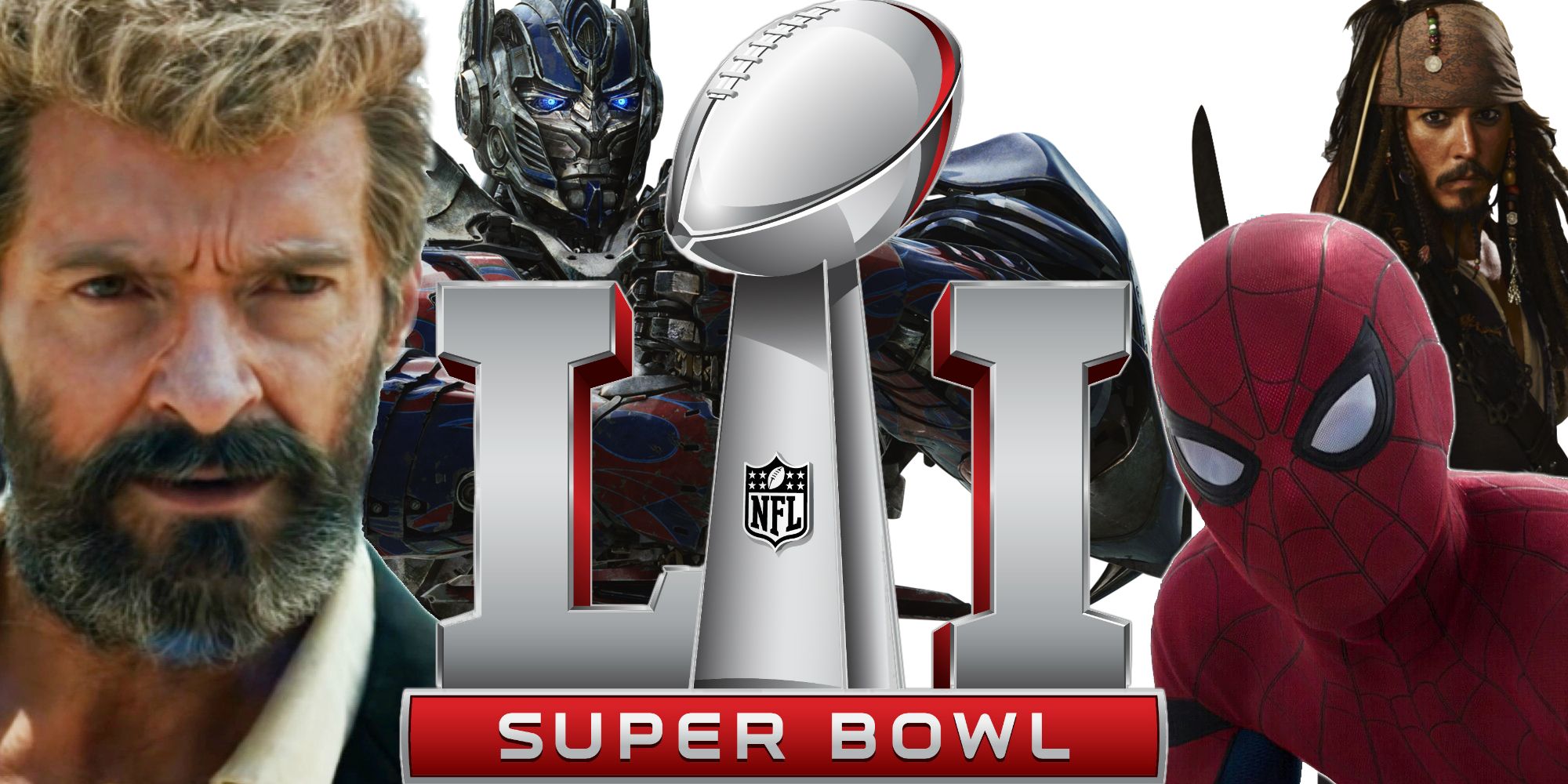 Super Bowl 51 Ads - Logan, Transformers, Spider-Man, Pirates