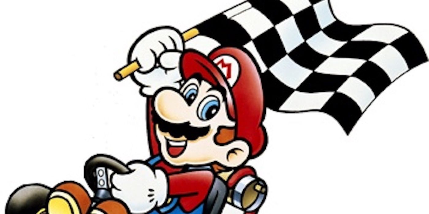 Super Mario Kart Mario Flag