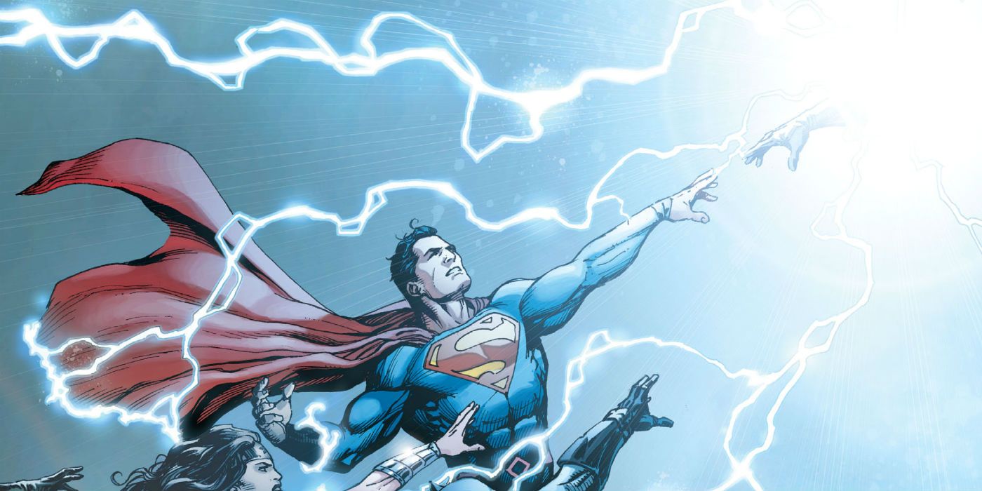 Superman on the cover of Justice League Rebirth